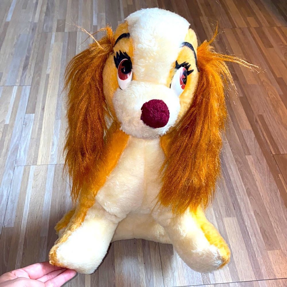 Disney plush stuffed animal Lady and the tramp vintage Walt Disney character